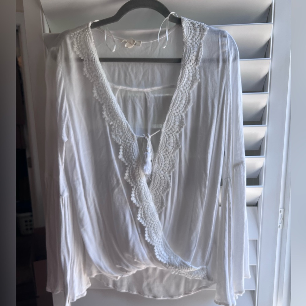 White crochet top